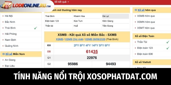 XosoPhatDat.com cung cấp tính năng hấp dẫn