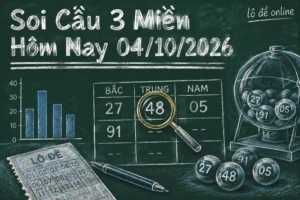 soi cầu 3 miền hôm nay 04/10/2026